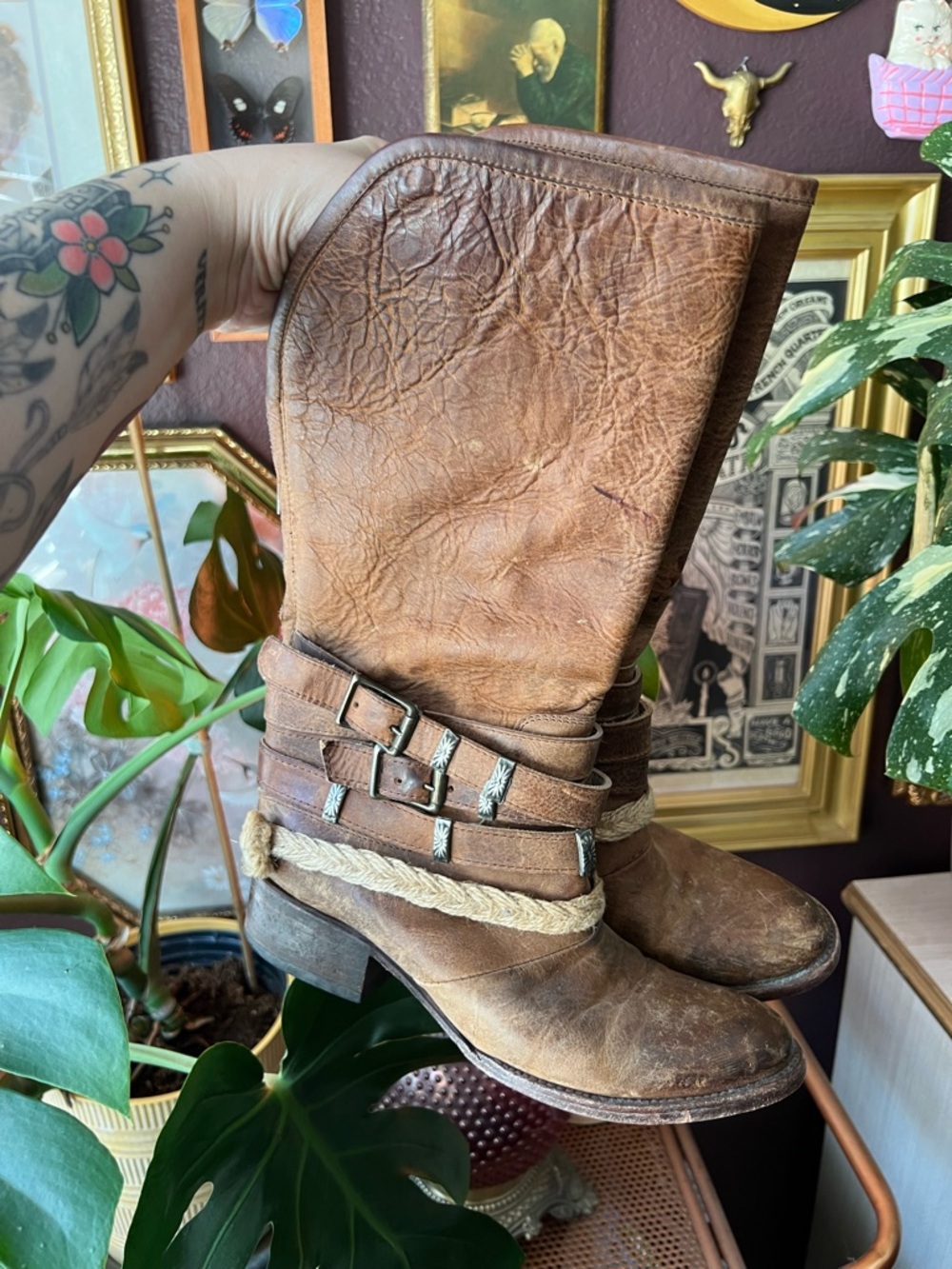 Freebird Drove Leather Boots 8